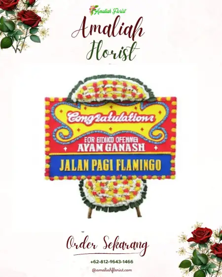Sewa Papan Bunga Kramat Utara